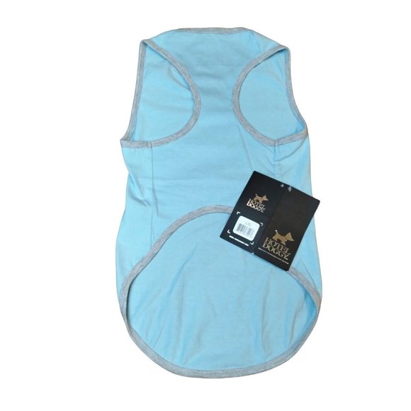 Hotel Doggy Dog Large Blue To Do Checklist: Play Play Play Tank Shirt - Picture 2 of 4